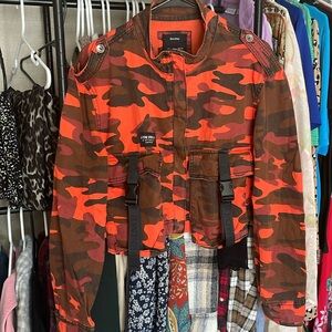 Combat Camouflage Cropped Jacket Large
